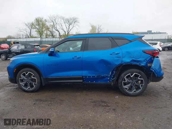 2020 Chevrolet Blazer RS z VIN 3GNKBKRSXLS696602, wystawiony jako IAAI lot #41954755 z przebiegiem 34 759 mil mil oraz . Historia ofert i sprzedaży dostępna na DreamBid. Obrazek 13.