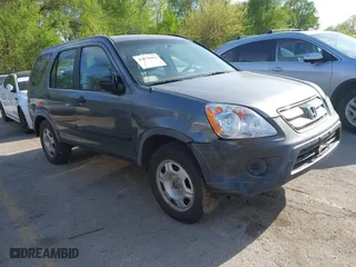 2006 Honda CR-V LX with VIN JHLRD68576C021985, listed as a IAAI auction lot 42079054 with 235,086 mi miles. Bid and sale history available at carsss.com. Image 1.