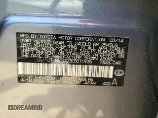 2014 Lexus IS 350 with VIN JTHBE1D23E5011935, listed as a Copart auction lot 56041275 with 54,897 mi miles and Salvage title. Bid and sale history available at DreamBid. Image 12.