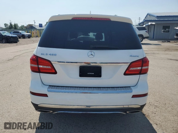 2017 Mercedes-Benz GLS 450 with VIN 4JGDF6EE6HA934415, listed as a Copart auction lot 62760175 with 64,527 mi miles and Salvage title. Bid and sale history available at DreamBid. Image 6.