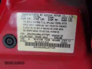 2006 Nissan Sentra S with VIN 3N1CB51D26L577729, listed as a Copart auction lot 51369795 with 104,743 mi miles and Clean Title. Bid and sale history available at DreamBid. Image 12.