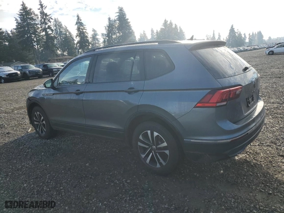 2024 Volkswagen Tiguan S with VIN 3VVFB7AXXRM011592, listed as a Copart auction lot 83038484 with 15,148 mi miles and Salvage Title. Bid and sale history available at carsss.com. Image 2.