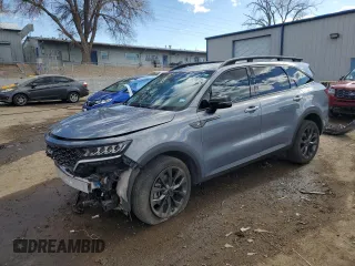 2023 Kia Sorento X-Line EX with VIN 5XYRHDLF6PG194979, listed as a Copart auction lot 88298725 with 16,820 mi miles and Salvage Title. Bid and sale history available at carsss.com. Image 1.