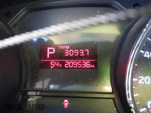 2016 Kia Sedona LX with VIN KNDMB5C17G6083740, listed as a IAAI auction lot 41553959 with 209,536 mi miles. Bid and sale history available at carsss.com. Image 7.