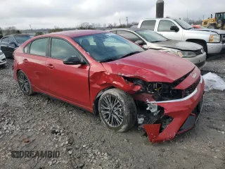 2024 Kia Forte GT-Line with VIN 3KPF54AD6RE779350, listed as a Copart auction lot 42765605 with 12,883 mi miles and Salvage Title. Bid and sale history available at carsss.com. Image 4.