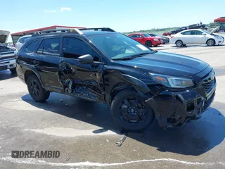 2023 Subaru Outback Wilderness with VIN 4S4BTGUD6P3135770, listed as a IAAI auction lot 42622226 with 93,554 mi miles and . Bid and sale history available at DreamBid. Image 1.