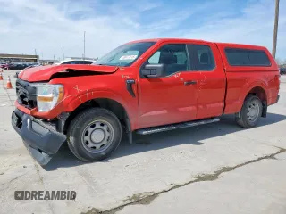 2021 Ford F-150 XL with VIN 1FTEX1CB3MKF13161, listed as a Copart auction lot 48977515 with 59,184 mi miles and Salvage title. Bid and sale history available at DreamBid. Image 1.