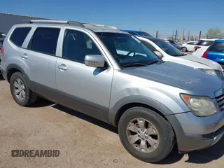 2009 Kia Borrego LX with VIN KNDJJ741695014336, listed as a IAAI auction lot 42079461 with 222,762 mi miles and . Bid and sale history available at DreamBid. Image 1.