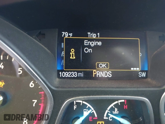 2017 Ford Escape S with VIN 1FMCU0F74HUB37044, listed as a IAAI auction lot 40425231 with 109,233 mi miles and . Bid and sale history available at DreamBid. Image 15.