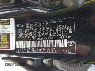 2015 Toyota Camry XLE with VIN 4T1BF1FK3FU048157, listed as a IAAI auction lot 42251122 with 157,714 mi miles and . Bid and sale history available at DreamBid. Image 9.