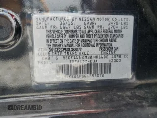 2016 Nissan Note SV с VIN 3N1CE2CP8GL353072, выставлен на аукционе Copart как лот 61859925 с пробегом 62 613 миль миль и Чистый • Clean title. История ставок и продаж доступна на DreamBid. Изображение 12.