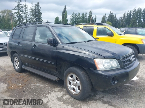2002 Toyota Highlander with VIN JTEGD21A620038093, listed as a IAAI auction lot 42303785 with 205,743 mi miles and . Bid and sale history available at DreamBid. Image 1.