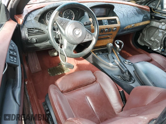 2007 BMW 6 Series 650i z VIN WBAEK13547CN83126, wystawiony jako Copart lot #42952175 z przebiegiem 95 944 mil mil oraz Nie do naprawy • Non repairable. Historia ofert i sprzedaży dostępna na DreamBid. Obrazek 8.