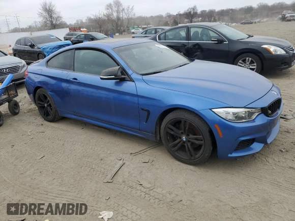2014 BMW 4 Series 428i xDrive with VIN WBA3N9C5XEK245049, listed as a Copart auction lot 48901785 with 89,966 mi miles and Salvage title. Bid and sale history available at DreamBid. Image 4.