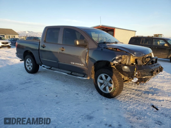 2012 Nissan Titan S with VIN 1N6AA0EJ4CN313589, listed as a Copart auction lot 42149675 with 187,313 mi miles and Salvage Title. Bid and sale history available at carsss.com. Image 4.