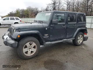 2012 Jeep Wrangler Unlimited Sahara with VIN 1C4HJWEG0CL163310, listed as a Copart auction lot 48972825 with 125,934 mi miles and Salvage Title. Bid and sale history available at carsss.com. Image 1.