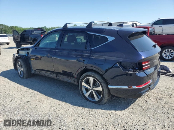 2024 Genesis GV80 with VIN KMUHBDSB2RU200772, listed as a Copart auction lot 61244085 with 22,296 mi miles and Salvage title. Bid and sale history available at DreamBid. Image 2.