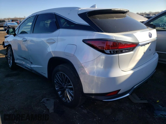 2021 Lexus RX with VIN 2T2JGMDA0MC057719, listed as a Copart auction lot 68402692 with 0 mi miles. Bid and sale history available at carsss.com. Image 2.