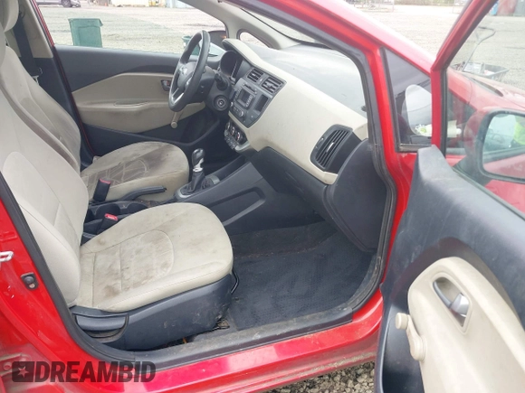 2013 Kia Rio LX with VIN KNADM4A30D6179274, listed as a IAAI auction lot 42014845 with 115,238 mi miles. Bid and sale history available at carsss.com. Image 5.