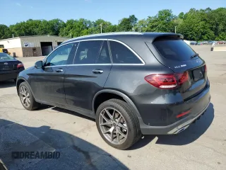 2020 Mercedes-Benz GLC 300 with VIN WDC0G8EB2LF692651, listed as a Copart auction lot 61568195 with 60,929 mi miles and Salvage title. Bid and sale history available at DreamBid. Image 2.