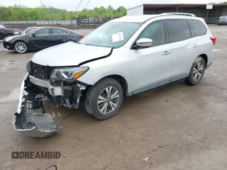 2018 Nissan Pathfinder S z VIN 5N1DR2MM8JC602270, wystawiony jako IAAI lot #42118978 z przebiegiem 114 854 mil mil oraz . Historia ofert i sprzedaży dostępna na DreamBid. Obrazek 2.