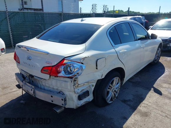 2012 Infiniti G25 x with VIN JN1DV6AR2CM860727, listed as a IAAI auction lot 39649051 with 125,483 mi miles and . Bid and sale history available at DreamBid. Image 4.
