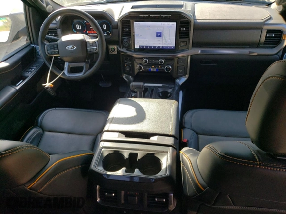 2023 Ford F-150 XL with VIN 1FTEW1E8XPFD11743, listed as a Copart auction lot 54319555 with 16,306 mi miles and Salvage Title. Bid and sale history available at carsss.com. Image 8.