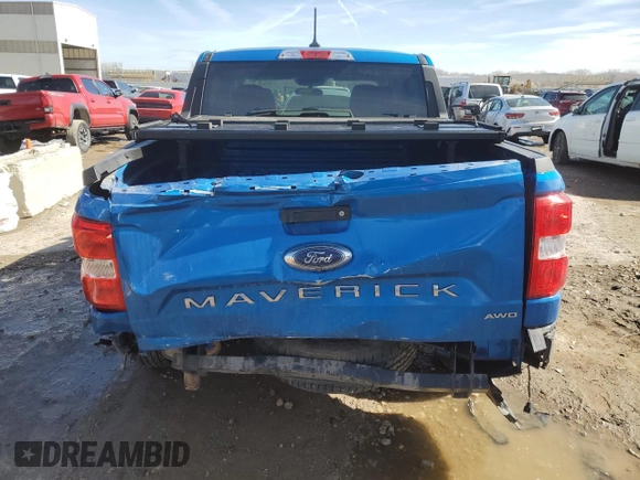 2022 Ford Maverick XL z VIN 3FTTW8F92NRA44668, wystawiony jako Copart lot #46032345 z przebiegiem Nie podano mil oraz Szkoda całkowita • Salvage title. Historia ofert i sprzedaży dostępna na DreamBid. Obrazek 6.