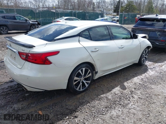 2017 Nissan Maxima SV with VIN 1N4AA6APXHC416086, listed as a IAAI auction lot 41694314 with 192,513 mi miles and . Bid and sale history available at DreamBid. Image 4.
