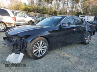 2016 Infiniti Q50 2.0t Premium with VIN JN1CV7AR3GM253517, listed as a Copart auction lot 49679935 with 100,160 mi miles and Salvage Title. Bid and sale history available at carsss.com. Image 1.