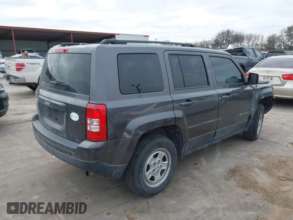 2016 Jeep Patriot Sport with VIN 1C4NJPBB3GD569549, listed as a IAAI auction lot 42210302 with 110,732 mi miles and . Bid and sale history available at carsss.com. Image 4.