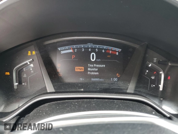 2018 Honda CR-V EX with VIN 5J6RW1H53JL015176, listed as a Copart auction lot 50735295 with 68,885 mi miles and Clean Title. Bid and sale history available at DreamBid. Image 9.