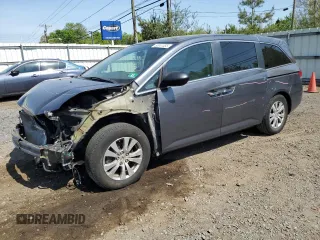 2014 Honda Odyssey EX with VIN 5FNRL5H42EB125092, listed as a Copart auction lot 53941455 with 110,684 mi miles and Salvage Title. Bid and sale history available at carsss.com. Image 1.