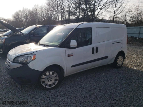 2015 Ram ProMaster City Cargo Van Tradesman SLT with VIN ZFBERFBT6F6968179, listed as a Copart auction lot 49055475 with 203,752 mi miles and Clean Title. Bid and sale history available at carsss.com. Image 1.