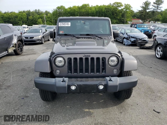 2018 Jeep Wrangler Unlimited Sahara with VIN 1C4BJWEG8JL821569, listed as a Copart auction lot 57949745 with 40,048 mi miles and Salvage title. Bid and sale history available at DreamBid. Image 5.