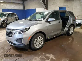 2023 Chevrolet Equinox LT with VIN 3GNAXKEG7PS179648, listed as a Copart auction lot 57874795 with 9,214 mi miles and Salvage title. Bid and sale history available at DreamBid. Image 1.