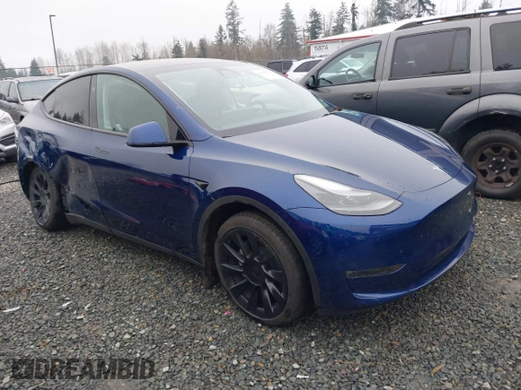 2024 Tesla Model Y Long Range with VIN 7SAYGDEE9RF066607, listed as a IAAI auction lot 40895482 with 9,988 mi miles. Bid and sale history available at carsss.com. Image 1.
