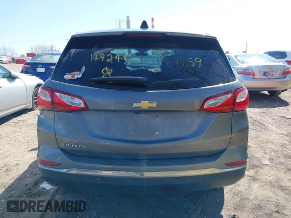 2018 Chevrolet Equinox LT with VIN 3GNAXJEV1JL119245, listed as a IAAI auction lot 41987159 with 54,489 mi miles and . Bid and sale history available at DreamBid. Image 16.