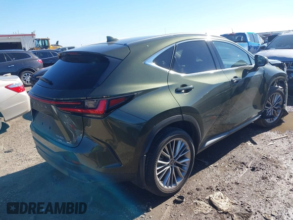 2022 Lexus NX with VIN JTJGGCEZ0N2001029, listed as a IAAI auction lot 41205502 with 26,124 mi miles. Bid and sale history available at carsss.com. Image 4.