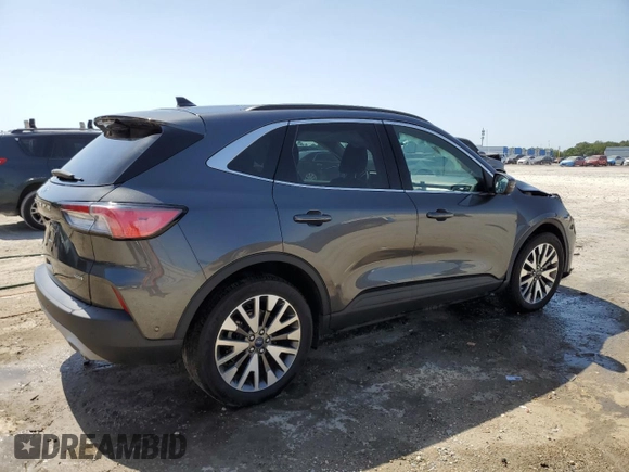 2020 Ford Escape Titanium Hybrid with VIN 1FMCU0DZ5LUA68913, listed as a Copart auction lot 57306055 with 57,711 mi miles and Non repairable. Bid and sale history available at DreamBid. Image 3.