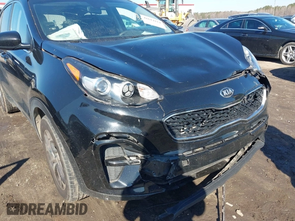 2020 Kia Sportage LX with VIN KNDPM3ACXL7808431, listed as a IAAI auction lot 41614114 with 123,400 mi miles. Bid and sale history available at carsss.com. Image 6.