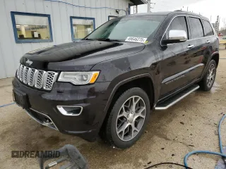 2019 Jeep Grand Cherokee Overland with VIN 1C4RJFCG4KC678476, listed as a Copart auction lot 49646275 with 69,355 mi miles and Salvage Title. Bid and sale history available at carsss.com. Image 1.