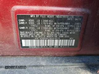 2011 Subaru Outback Limited Power Moon с VIN 4S4BRBKC5B3418570, выставлен на аукционе Copart как лот 47032735 с пробегом 160 275 миль миль и Списание • Salvage title. История ставок и продаж доступна на DreamBid. Изображение 13.