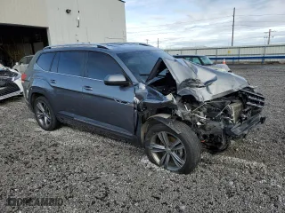 2019 Volkswagen Atlas 3.6L V6 SE w/Technology R-Line with VIN 1V2XR2CA1KC524598, listed as a Copart auction lot 85163674 with 124,944 mi miles and Salvage Title. Bid and sale history available at carsss.com. Image 4.