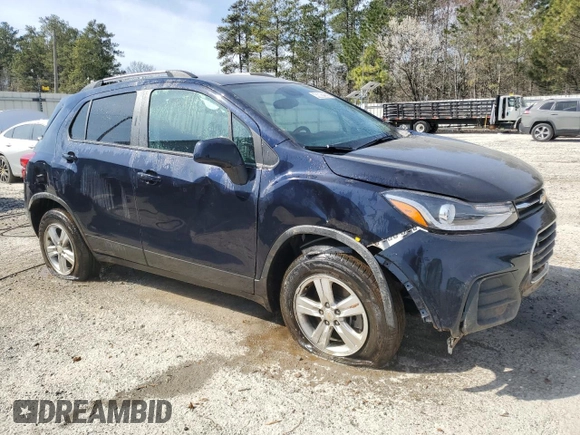 2022 Chevrolet Trax LT with VIN KL7CJPSM7NB567298, listed as a Copart auction lot 46602935 with 19,903 mi miles and Clean Title. Bid and sale history available at carsss.com. Image 4.