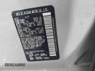 2017 Nissan Quest SV z VIN JN8AE2KP7H9170041, wystawiony jako IAAI lot #41760437 z przebiegiem 347 055 mil mil oraz . Historia ofert i sprzedaży dostępna na DreamBid. Obrazek 9.