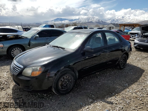 2009 Kia Spectra EX with VIN KNAFE222795620430, listed as a Copart auction lot 51170895 with 172,719 mi miles and Salvage Title. Bid and sale history available at carsss.com. Image 1.