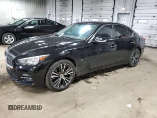 2015 Infiniti Q50 Premium z VIN JN1BV7AR2FM419987, wystawiony jako Copart lot #57813825 z przebiegiem 99 229 mil mil oraz Nie do naprawy. Historia ofert i sprzedaży dostępna na DreamBid. Obrazek 1.