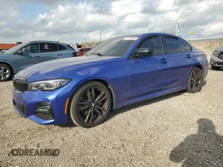 2022 BMW 3 Series 330i with VIN 3MW5R1J03N8C34546, listed as a Copart auction lot 47879495 with 44,025 mi miles and Salvage Title. Bid and sale history available at carsss.com. Image 1.