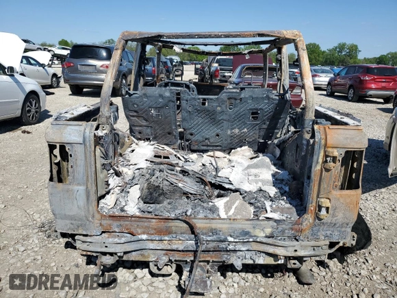 2018 Jeep Wrangler Unlimited Sahara with VIN 1C4HJXEN5JW189708, listed as a Copart auction lot 55966265 with Not provided miles and Non repairable. Bid and sale history available at DreamBid. Image 6.
